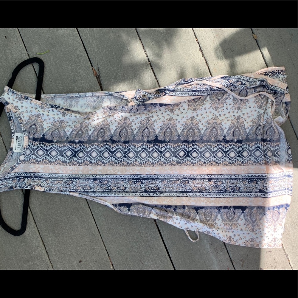 Pac sun open side laced tribal tank top